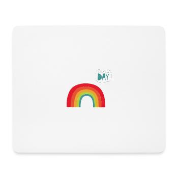 rainbow - Tapis de souris (format paysage) - blanc - Devant