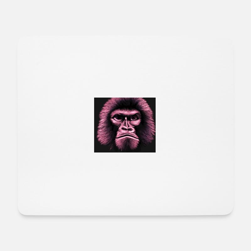 Trauriger Affe - Tier Porträt Pop Art Style - Mousepad (Querformat) - Weiß