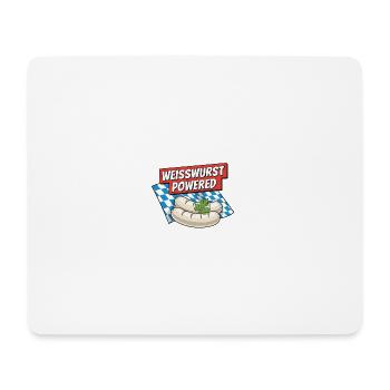 Weisswurst Powered - Mousepad (Querformat) - Weiß - Vorne