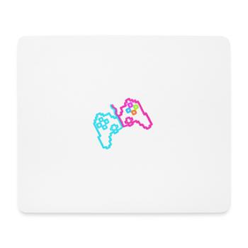 Neon controller - Mouse Pad (horizontal) - white - Front