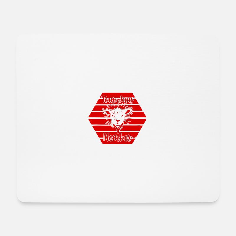 Team Jesus - Mousepad (Querformat) - Weiß