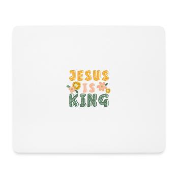 Jesus is King Jesus ist König - Mousepad (Querformat) - Weiß - Vorne