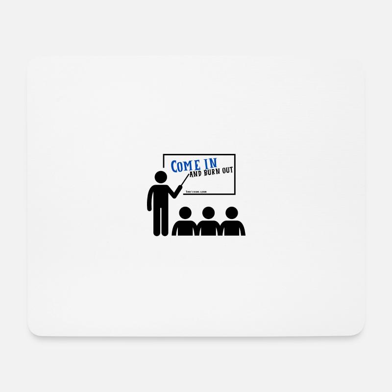 Work-Life-Balance - Mousepad (Querformat) - Weiß