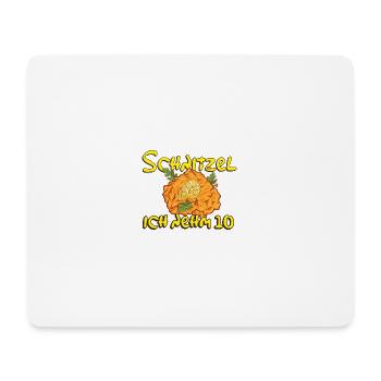 Schnitzel Ich nehm 10 Fanshirt - Mousepad (Querformat) - Weiß - Vorne
