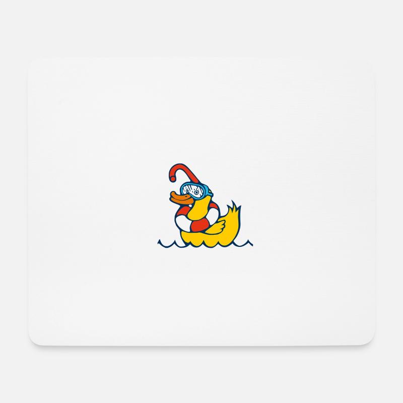 Diver's duck - Mouse Pad (horizontal) - white
