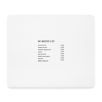 Kaffee2go - Mousepad (Querformat) - Weiß - Vorne