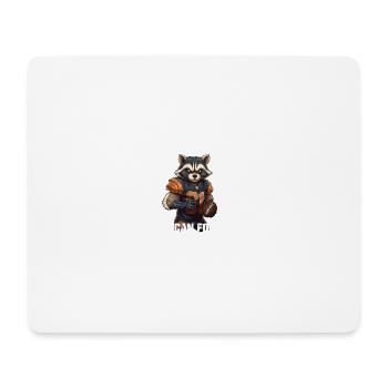 American Football Waschbär - Mousepad (Querformat) - Weiß - Vorne