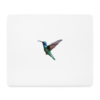Kolibri - Mousepad (Querformat) - Weiß - Vorne