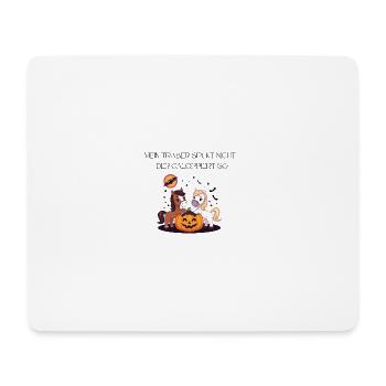 Halloween Traber Pferde Spruch Zitat - Mousepad (Querformat) - Weiß - Vorne