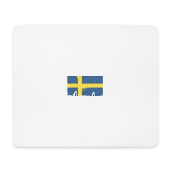 Fancy Sweden Flag Cadeau de Noël - Tapis de souris (format paysage) - blanc - Devant