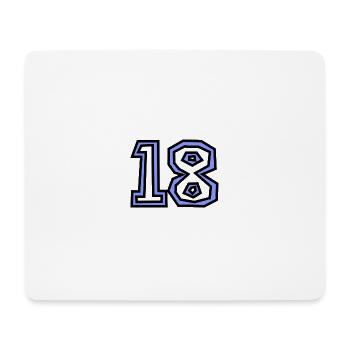 18. 18 JAHRE ALT. 18-JÄHRIGES JUBILÄUM. GEBURTSTAG 18 JAHRE. - Mousepad (Querformat) - Weiß - Vorne