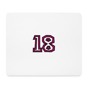 18. 18 JAHRE ALT. 18-JÄHRIGES JUBILÄUM. GEBURTSTAG 18 JAHRE. - Mousepad (Querformat) - Weiß - Vorne
