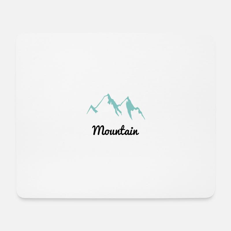 Mountain Berglandschaft Geschenk Idee Sport - Mousepad (Querformat) - Weiß