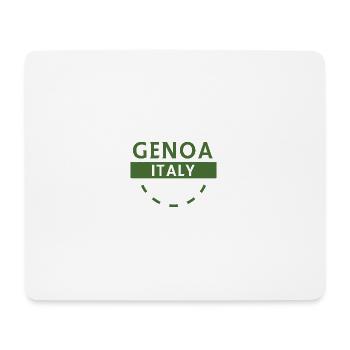 Gênes Italie Emblème Insigne - Tapis de souris (format paysage) - blanc - Devant