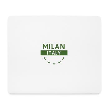 Mailand Italien Emblem der grünen Stadt - Mousepad (Querformat) - Weiß - Vorne