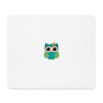 Eule Pauline - Mousepad (Querformat) - Weiß - Vorne