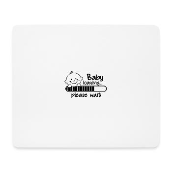Baby Loading T Shirt - Mouse Pad (horizontal) - white - Front
