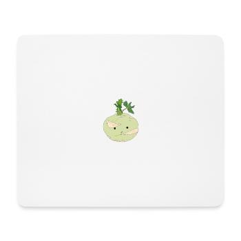Mr. Kohlrabi - Mouse Pad (horizontal) - white - Front