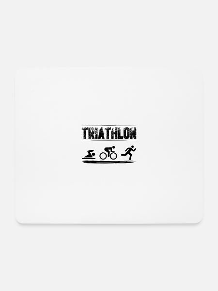 Triathlon - Mousepad (Querformat) - Weiß