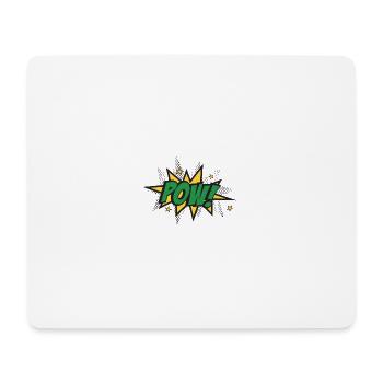 Pow Burst Pop Art - Mousepad (Querformat) - Weiß - Vorne