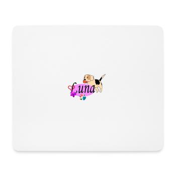 Luna, für Hunde, for dogs - Mousepad (Querformat) - Weiß - Vorne