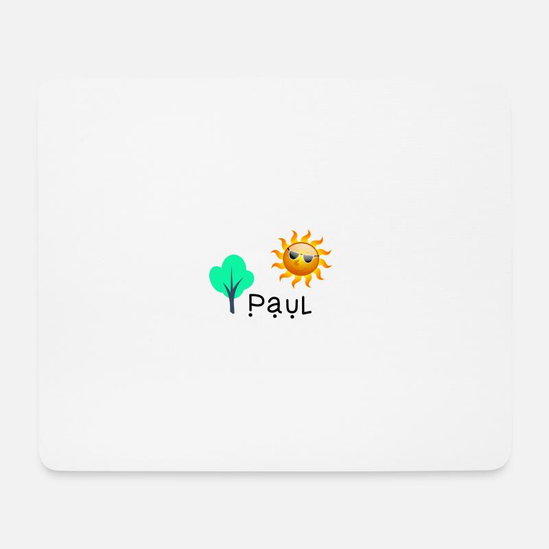 Paul - Tapis de souris (format paysage) - blanc