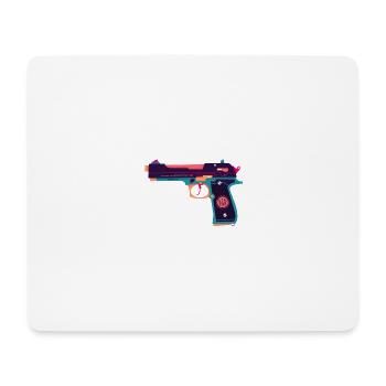 Beretta weapon - Mouse Pad (horizontal) - white - Front