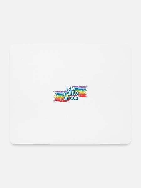 Child of God Regenbogen - Mousepad (Querformat) - Weiß