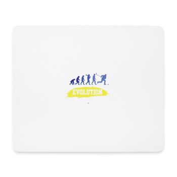 ice hockey lustig evolution - Mousepad (Querformat) - Weiß - Vorne