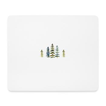 The forest is calling nature lovers - Mouse Pad (horizontal) - white - Front