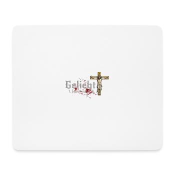 Geliebt 1. Johannes 4,16 - Mousepad (Querformat) - Weiß - Vorne