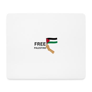 FREE PALASTINE | Gaza | Demonstration - Mousepad (Querformat) - Weiß - Vorne