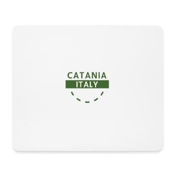 Catania Italien Grüne Plakette - Mousepad (Querformat) - Weiß - Vorne