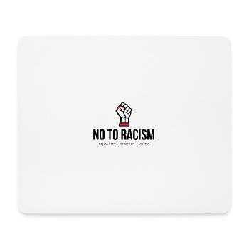 Nein zu Rassismus! *Gehetzte Faust* - Mousepad (Querformat) - Weiß - Vorne