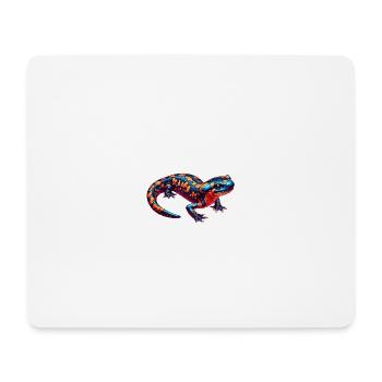 Neon Salamander Kaleidoscope - Mouse Pad (horizontal) - white - Front