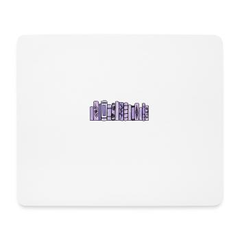 Lila Pastellbücher - Mousepad (Querformat) - Weiß - Vorne