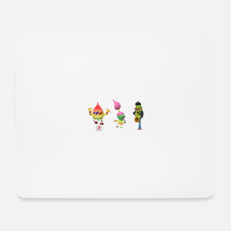 crazy band - Mousepad (Querformat) - Weiß