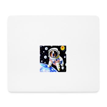 Space beagle explorer - Mouse Pad (horizontal) - white - Front
