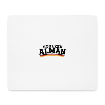 Stolzer Alman - Mousepad (Querformat) - Weiß - Vorne