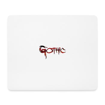 Écriture gothique - Tapis de souris (format paysage) - blanc - Devant