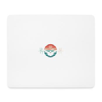 Swimmers Swimming Pool Swimming Heartbeat Love - Mouse Pad (horizontal) - white - Front