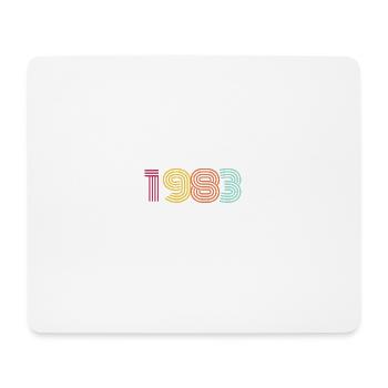 Jahrgang 1983 - Mousepad (Querformat) - Weiß - Vorne