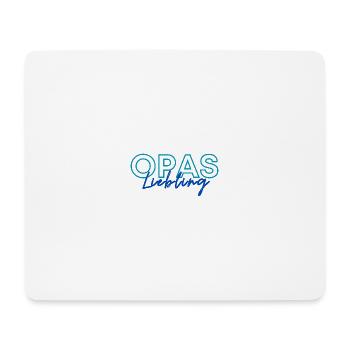 Opas Liebling - Mousepad (Querformat) - Weiß - Vorne