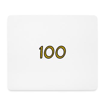 100. 100 JAHRE. 100-JÄHRIGES JUBILÄUM. 100. GEBURTSTAG - Mousepad (Querformat) - Weiß - Vorne