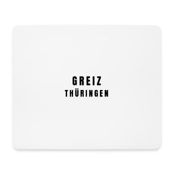 Greiz, Thuringe - Tapis de souris (format paysage) - blanc - Devant
