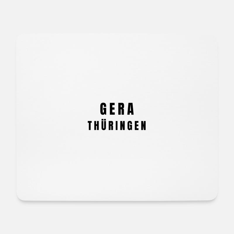 Gera Thüringen - Mousepad (Querformat) - Weiß