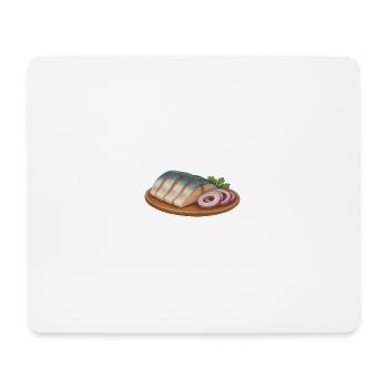 Dons du Grand Nord - Filet de hareng - Tapis de souris (format paysage) - blanc - Devant
