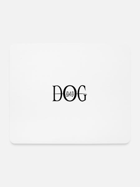 DOG Dad Hundepapa Hund Hundespruch Hundebesitzer - Mousepad (Querformat) - Weiß