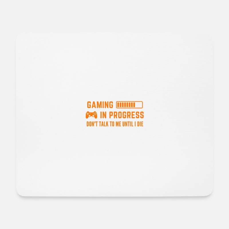 Gaming in Progress - Mousepad (Querformat) - Weiß