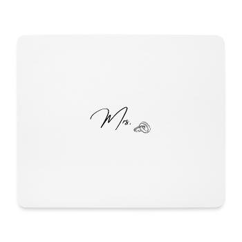Mrs. - Mousepad (Querformat) - Weiß - Vorne